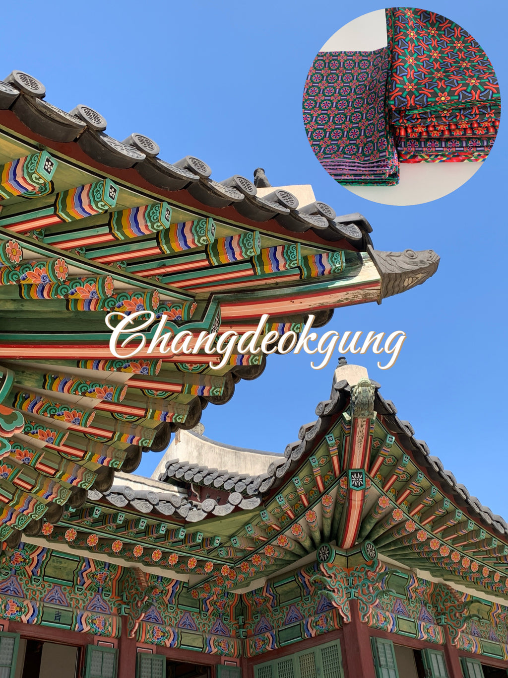 Korean Dancheong Reversible Bojagi 50cm