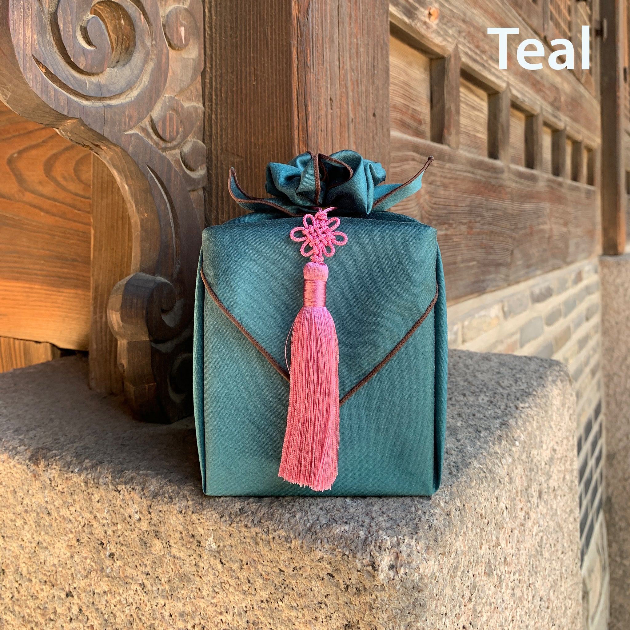 Bojagi Wrap — Celadon