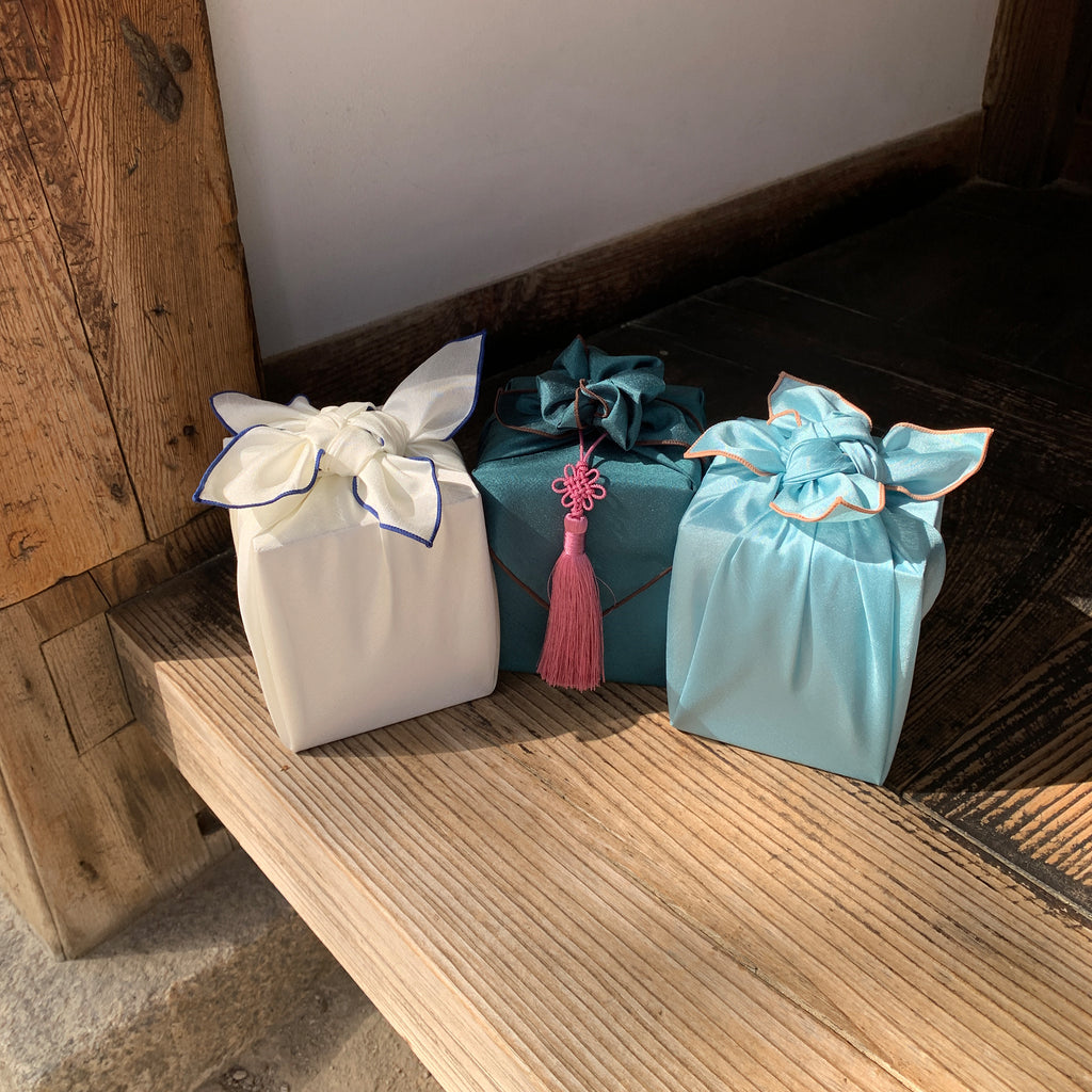 Bojagi Wrap — Celadon
