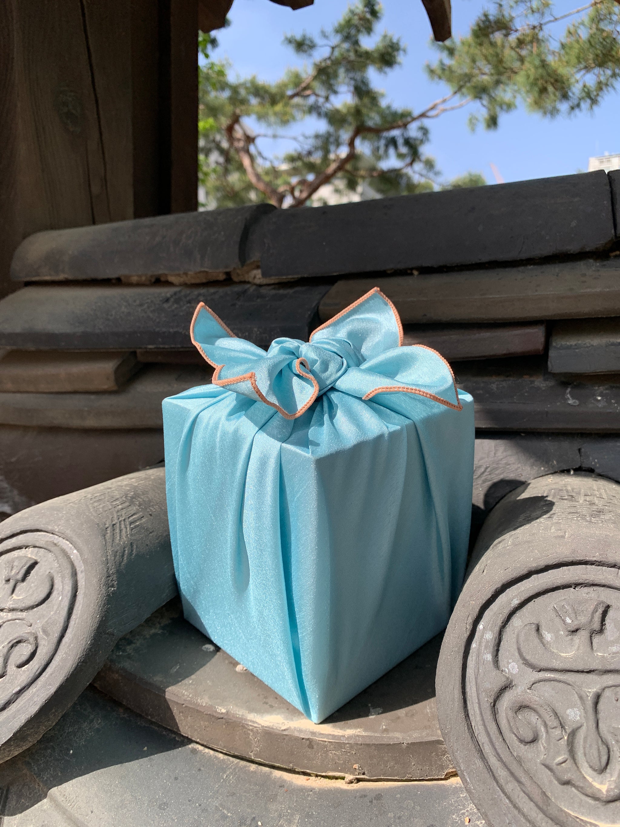 Bojagi Wrap — Celadon