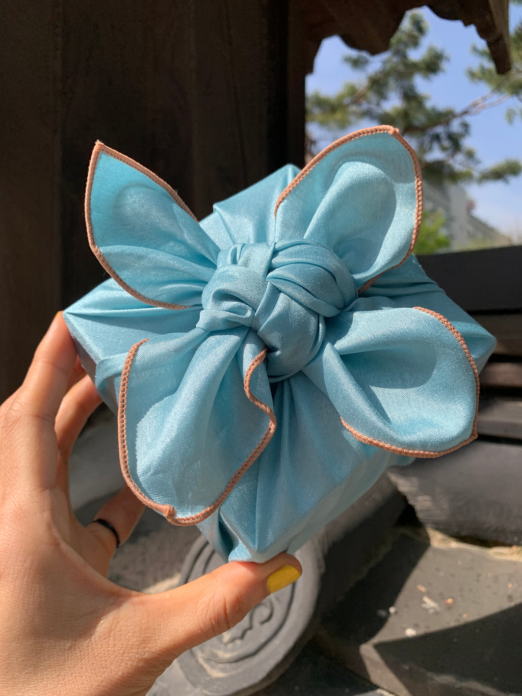 Bojagi Wrap — Celadon