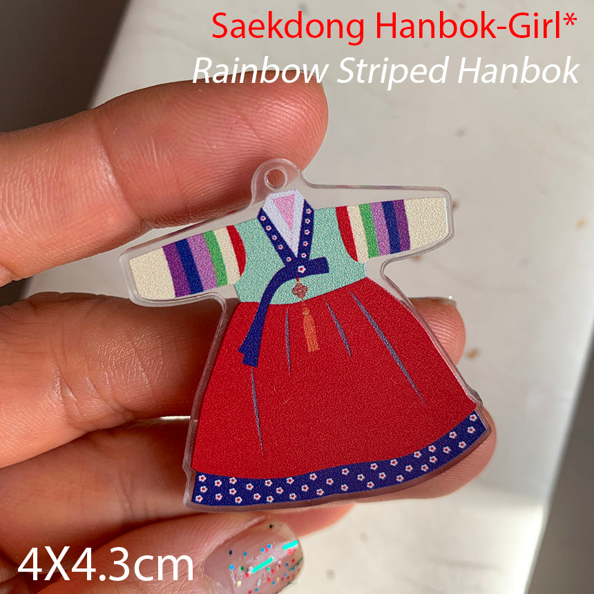 Dressed in Korea — Acrylic Charm Set (12 Pieces)