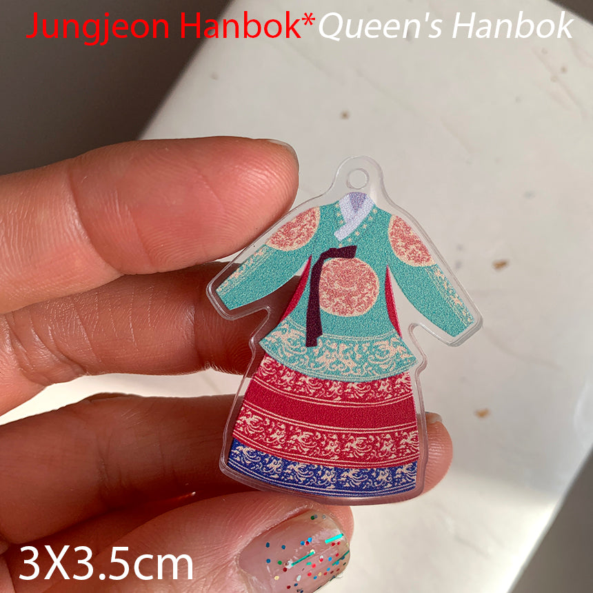 Dressed in Korea — Acrylic Charm Set (12 Pieces)