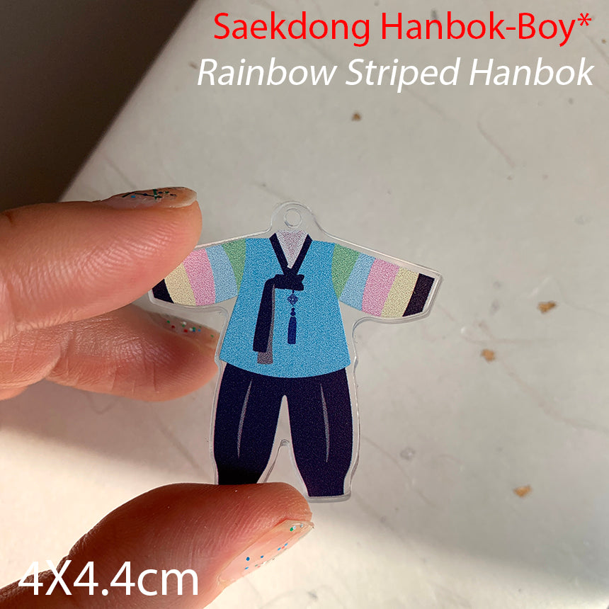 Dressed in Korea — Acrylic Charm Set (12 Pieces)