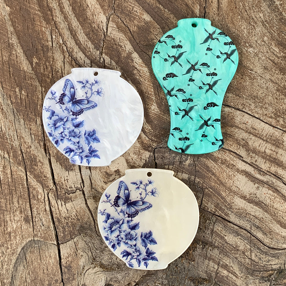 Korean Ceramic Charm Set — Cheongja & Baekja (21 Pieces)