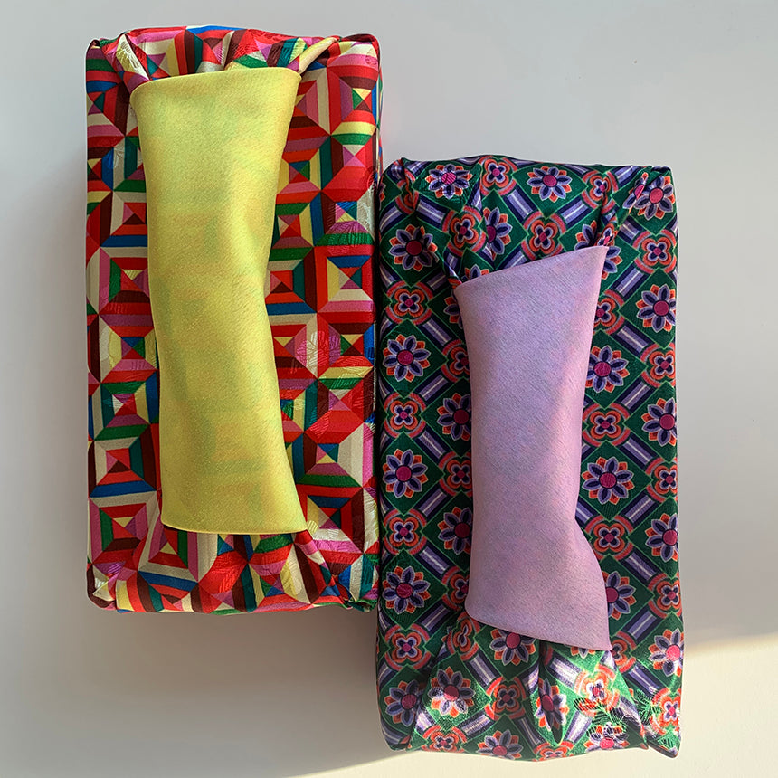 Korean Dancheong Reversible Bojagi 73cm