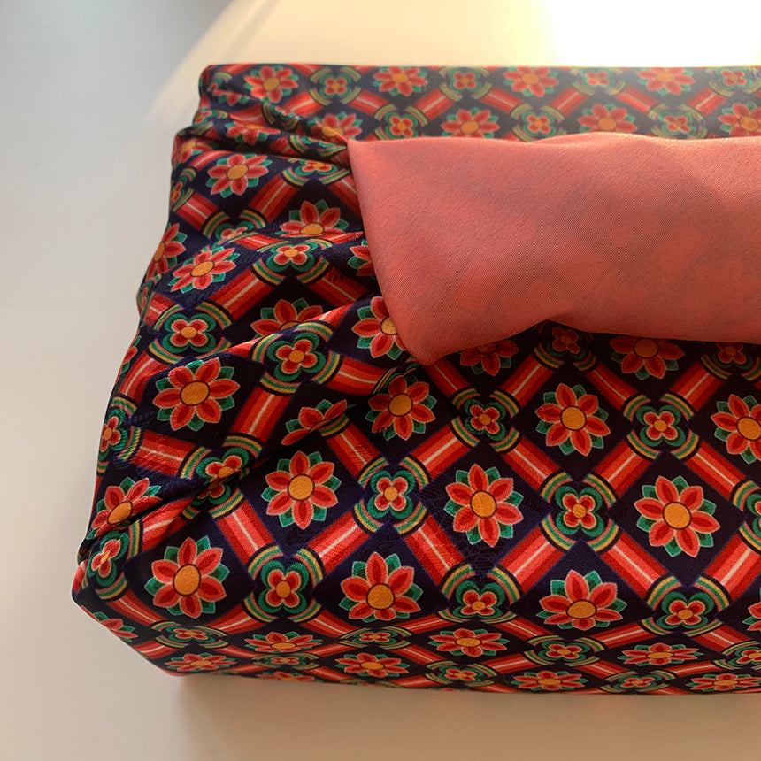 Korean Dancheong Reversible Bojagi 73cm