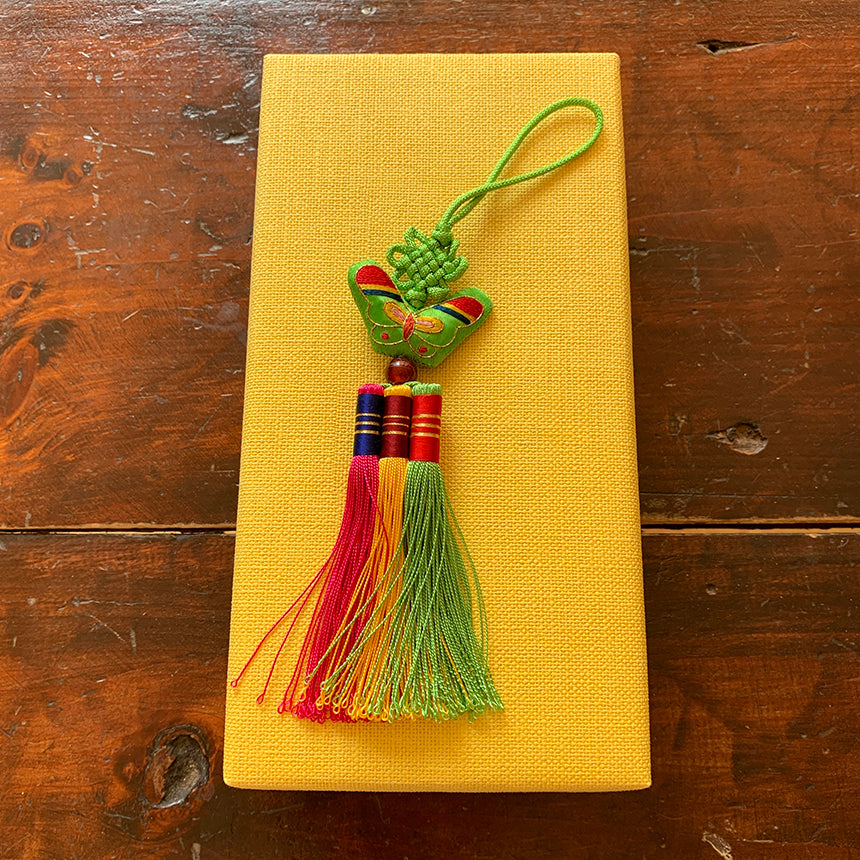 Korean Butterfly Embroidery & Tassel Norigae Set (5 Colors)