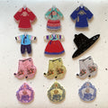 Dressed in Korea — Acrylic Charm Set (12 Pieces)