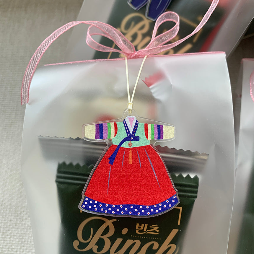Dressed in Korea — Acrylic Charm Set (12 Pieces)
