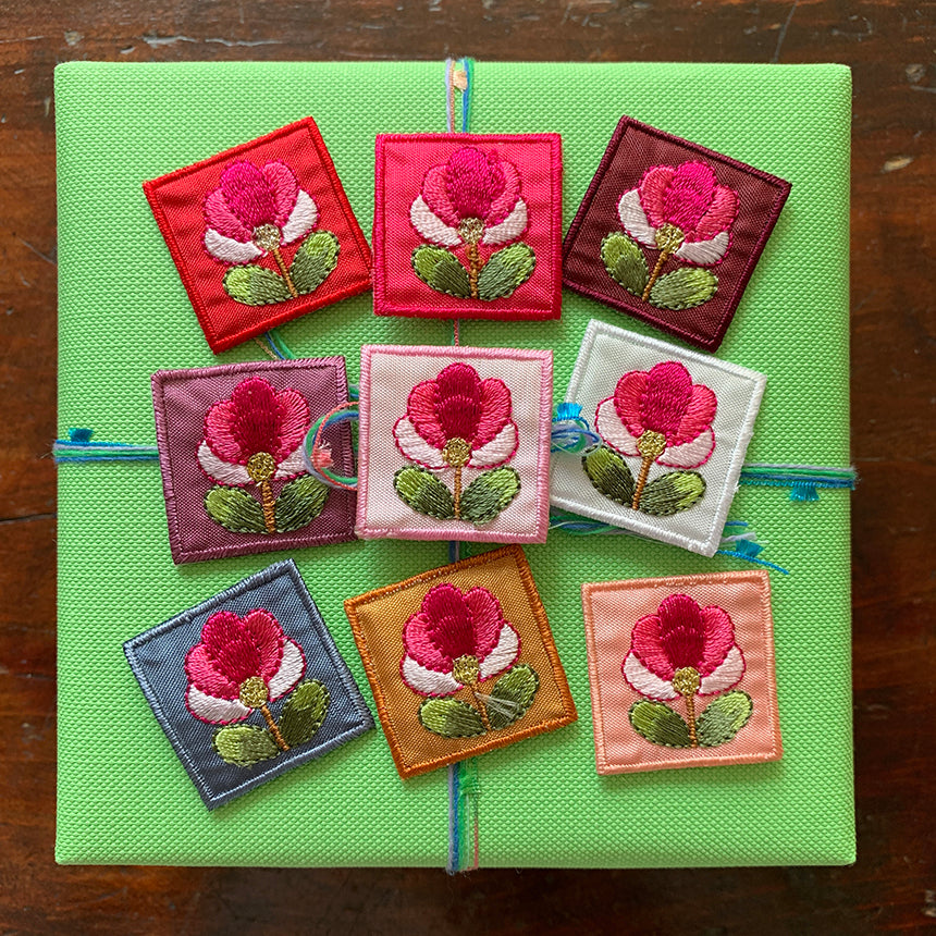 Korean Embroidery Patch- Wildflower (18pcs)