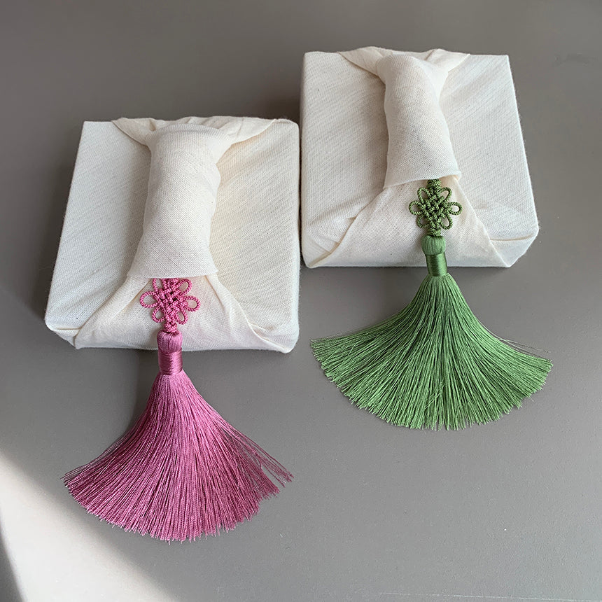 Korean Tassel Norigae – Chrysanthemum Knot | Pastel Set of 10