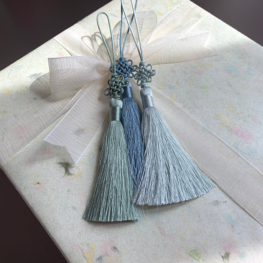 Korean Tassel Norigae – Chrysanthemum Knot | Pastel Set of 10