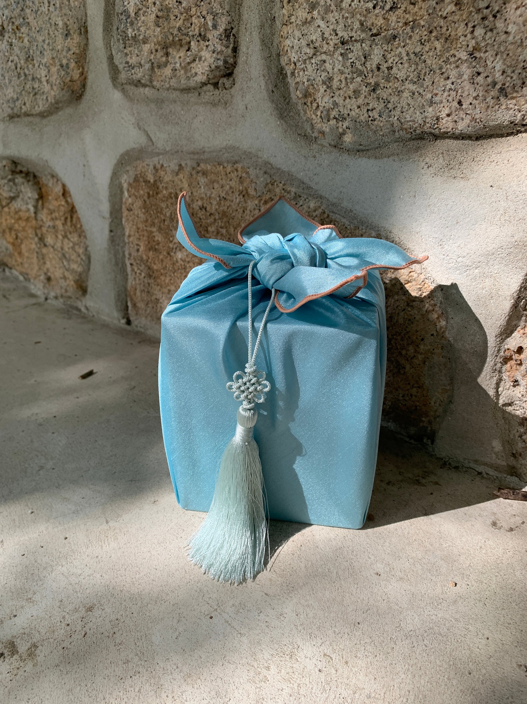 Bojagi Wrap — Celadon