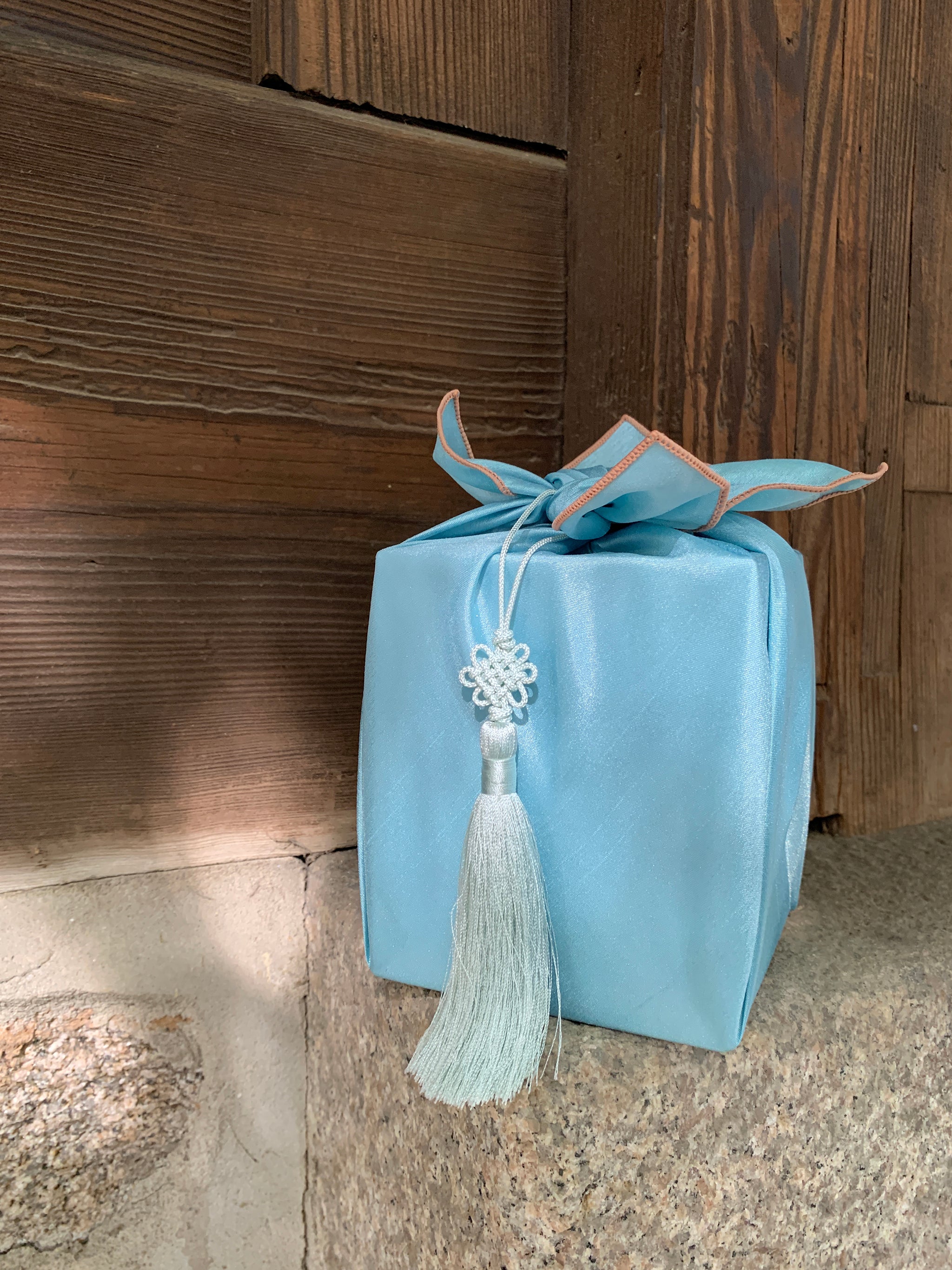 Bojagi Wrap — Celadon