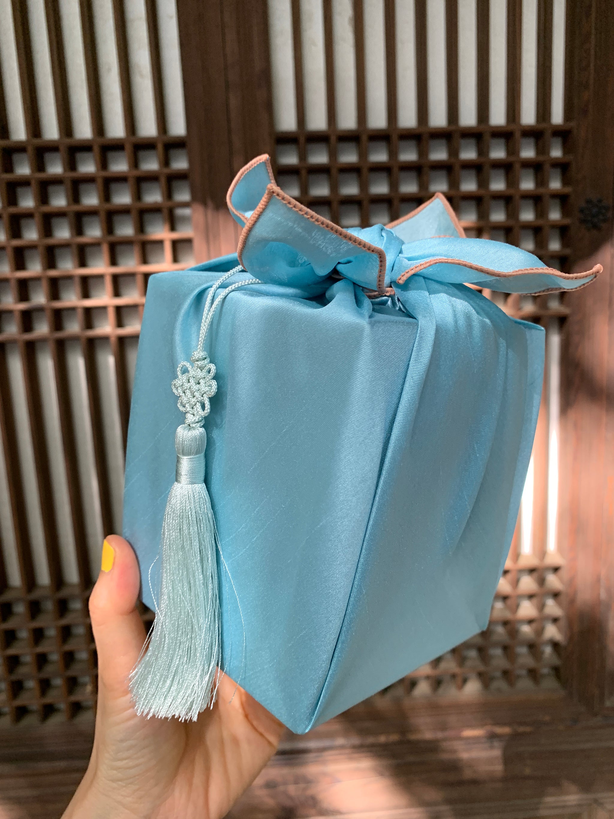 Bojagi Wrap — Celadon