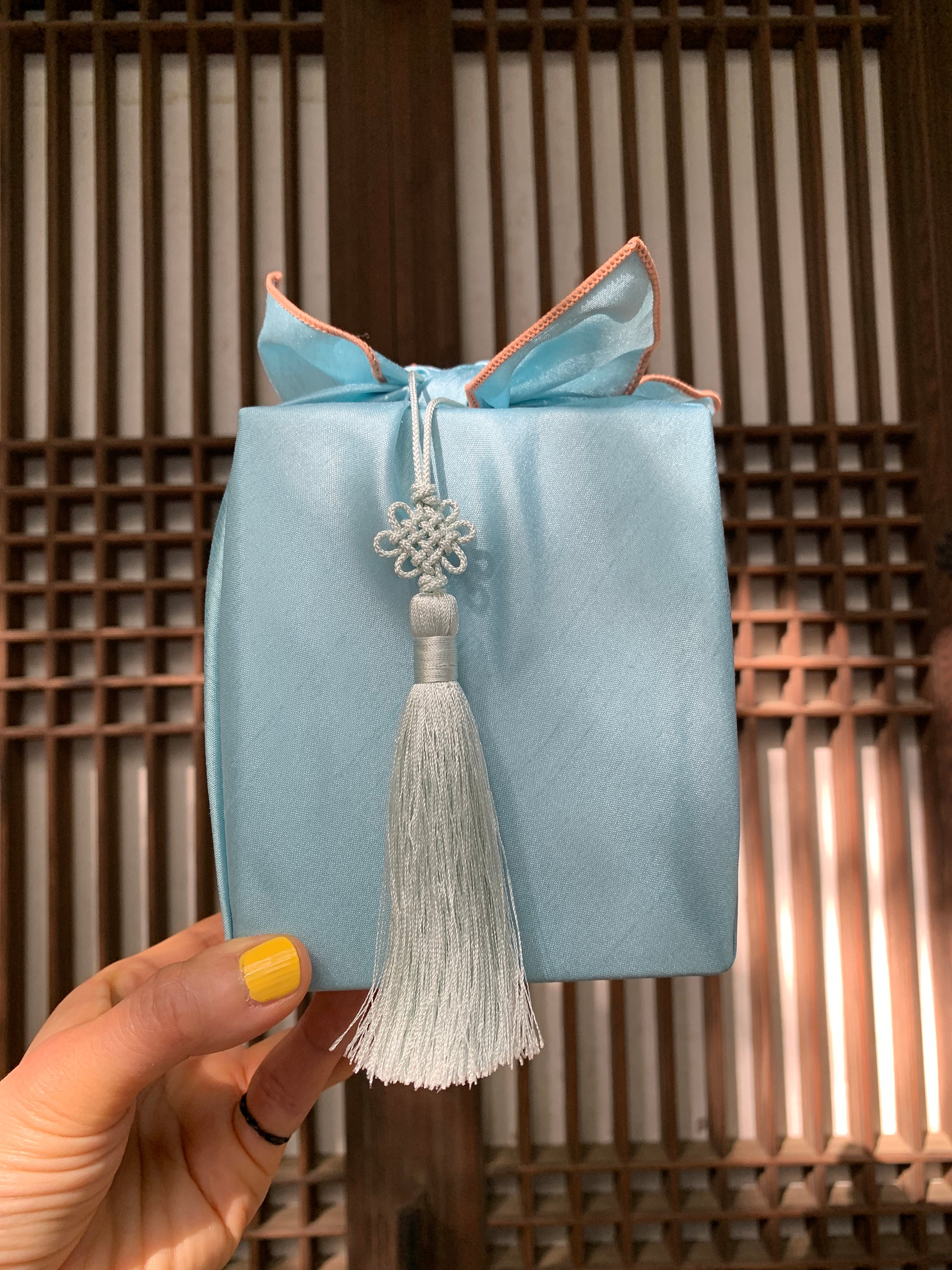 Bojagi Wrap — Celadon