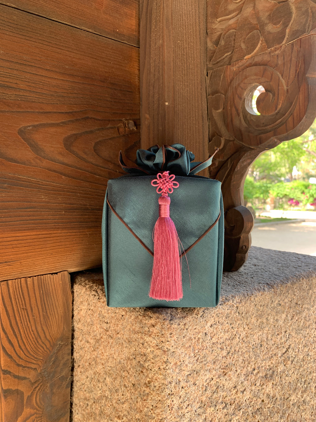 Bojagi Wrap — Celadon