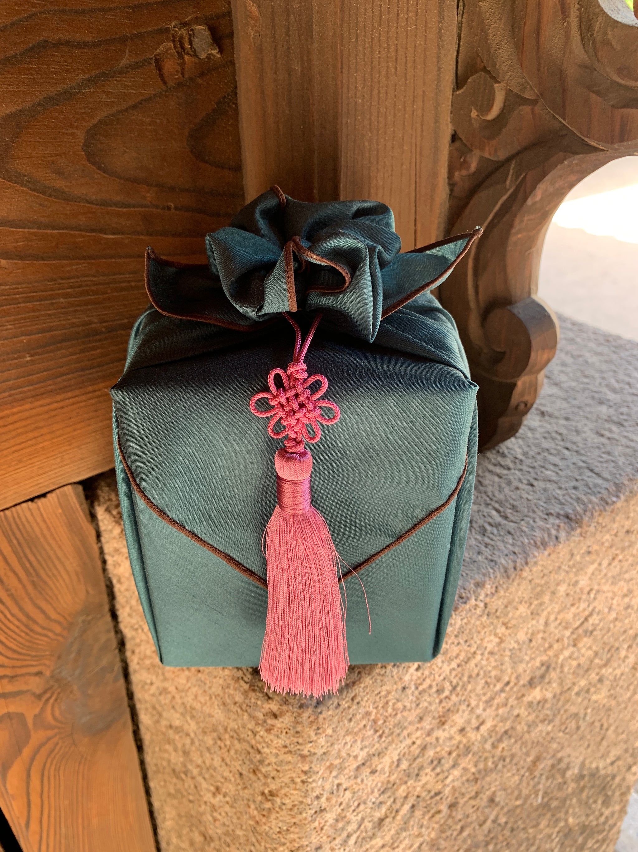 Bojagi Wrap — Celadon