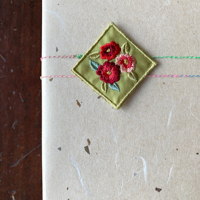 Korean Embroidery Patch- Camellia (20pcs)