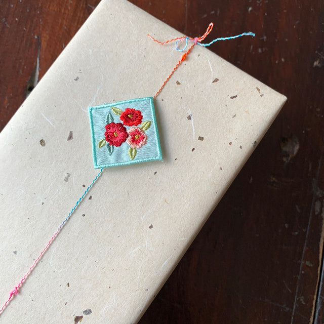 Korean Embroidery Patch- Camellia (20pcs)
