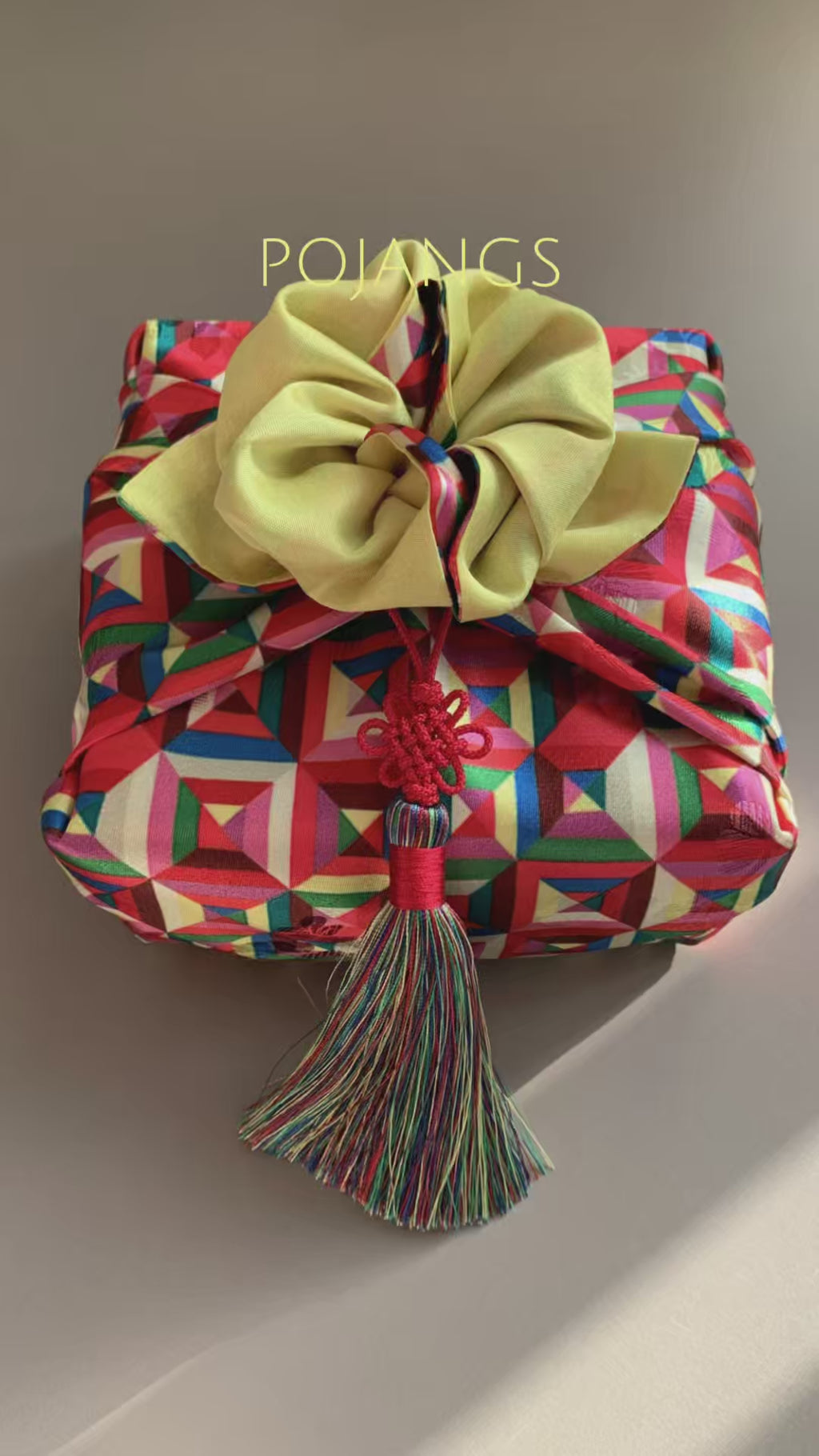 Korean Dancheong Reversible Bojagi 50cm